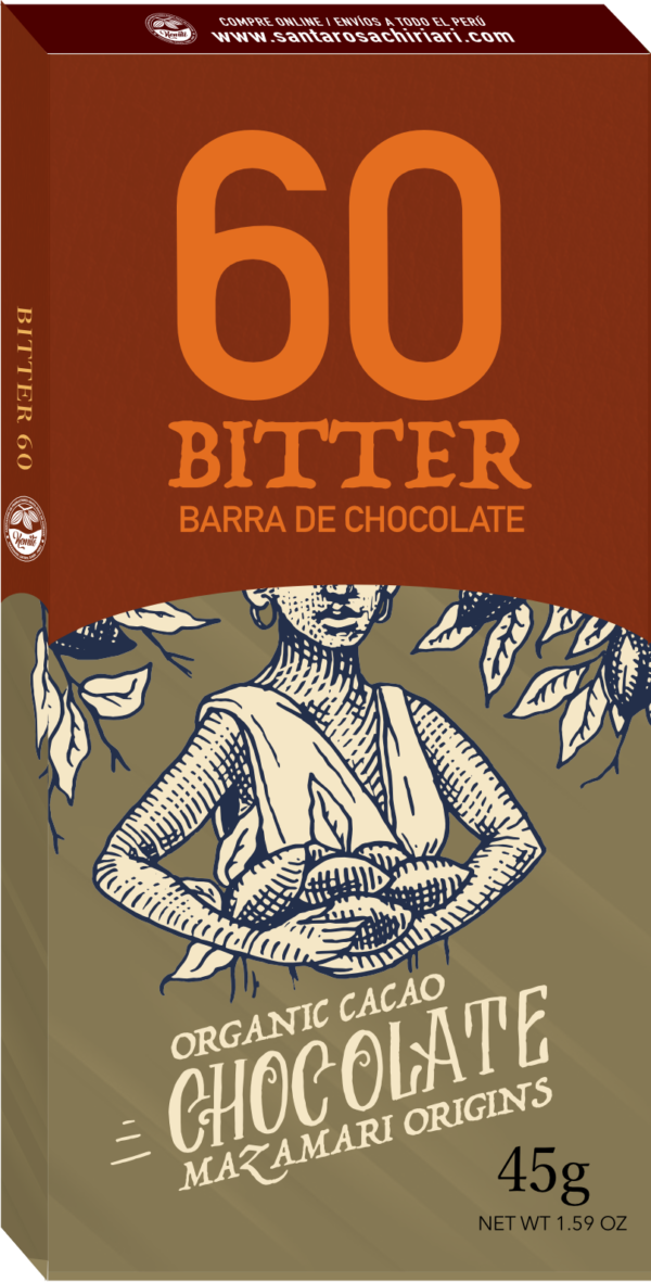 Chocolate Bitter 60% cacao Kit 20 unidades